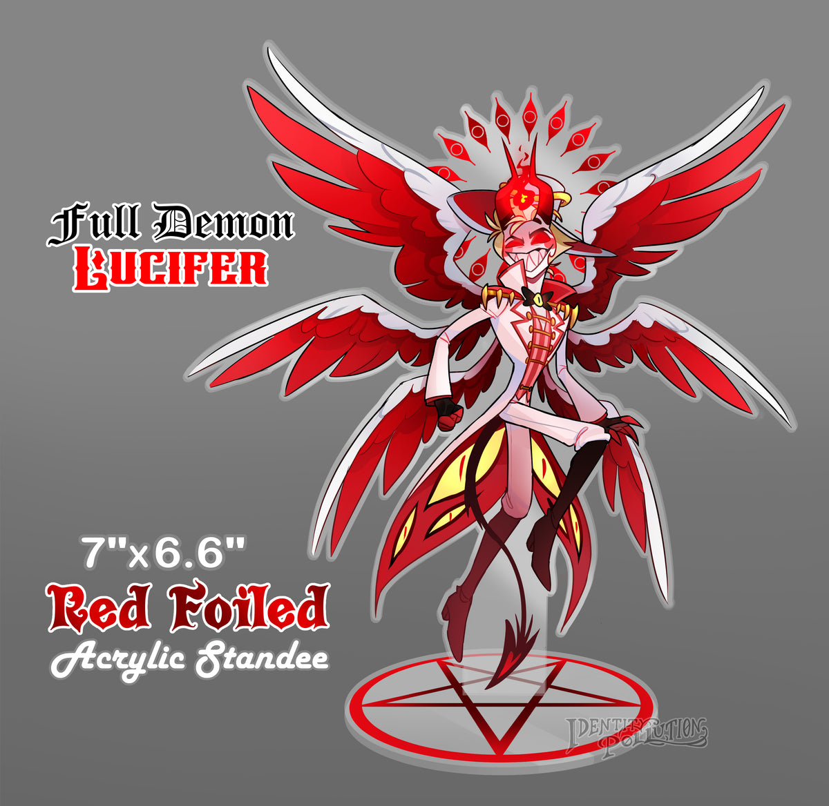 Full Demon Form Lucifer {Red Foiled} Standee - Main Image