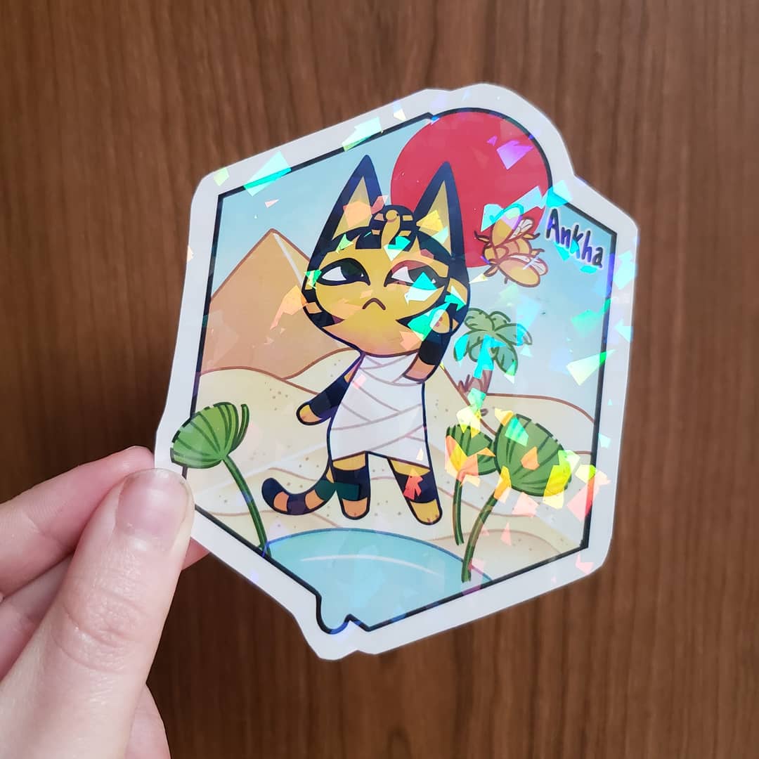 Ankha Holographic Art Amiibo Card 🧵made-to-order – IdentityPollution