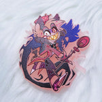 Hazbin Hotel Frosted Pink Pins