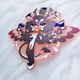 Hazbin Hotel Frosted Pink Pins