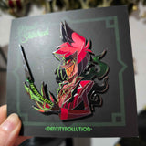 Alastor {Hand Stitched} Chained Enamel Pin {IN-HANDS}