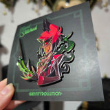 Alastor {Hand Stitched} Chained Enamel Pin {IN-HANDS}