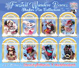 {Madelezabeth X IDP} Hazbin Frosted Window Pins [PRE-ORDER]
