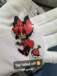 Alastor Bouncy Tail Enamel Pin