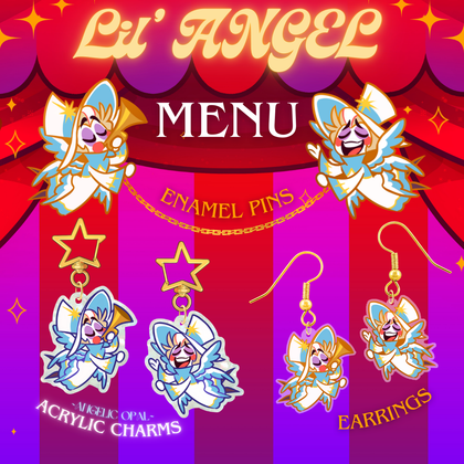 Lil' Angel Luci: Pins, Charms & Earrings