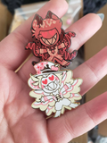 Lucifer & Alastor Valentine's BonBon Pins
