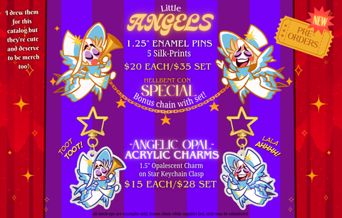 Lil' Angel Luci: Pins, Charms & Earrings {PRE-ORDER}