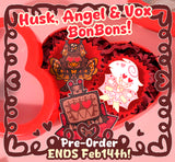 Angel, Husk & Vox Valentine's BonBon Pins {Pre-Order}