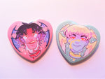 Devilman Crybaby Heart Buttons