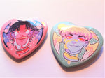 Devilman Crybaby Heart Buttons