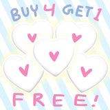 Buy 4 Get 1 FREE (Large Buttons)
