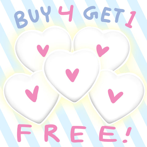 Buy 4 Get 1 FREE (Large Buttons)