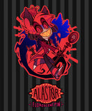 Alastor Black Light Neon Pin